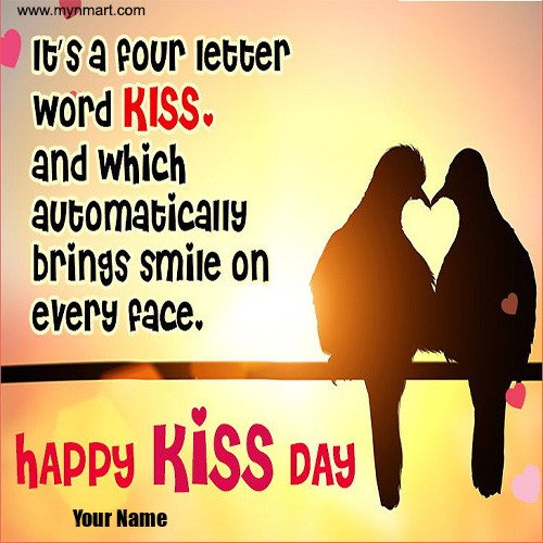 Happy Kiss Day -Love  Birds