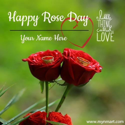 Romantic Couple Rose For Happy Rose Day